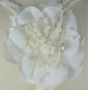 Pearl Flower Necklace In White