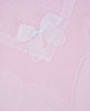 Pink Knit Bow Blanket