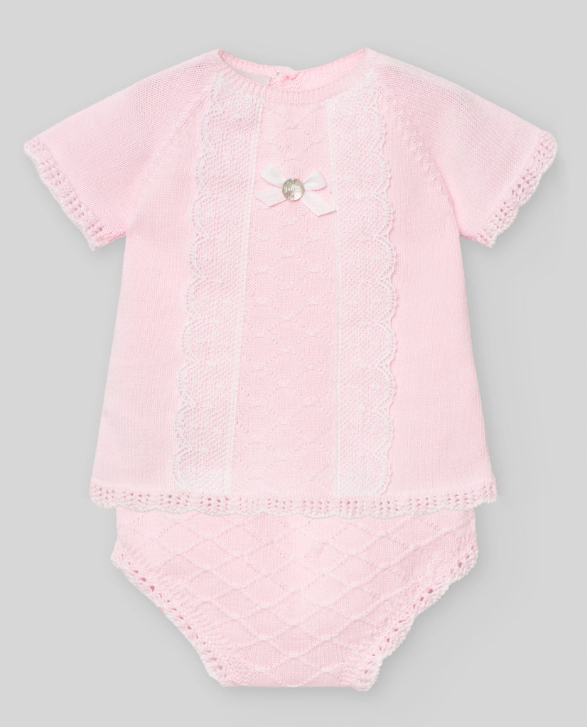 Pink Baby Knit Set