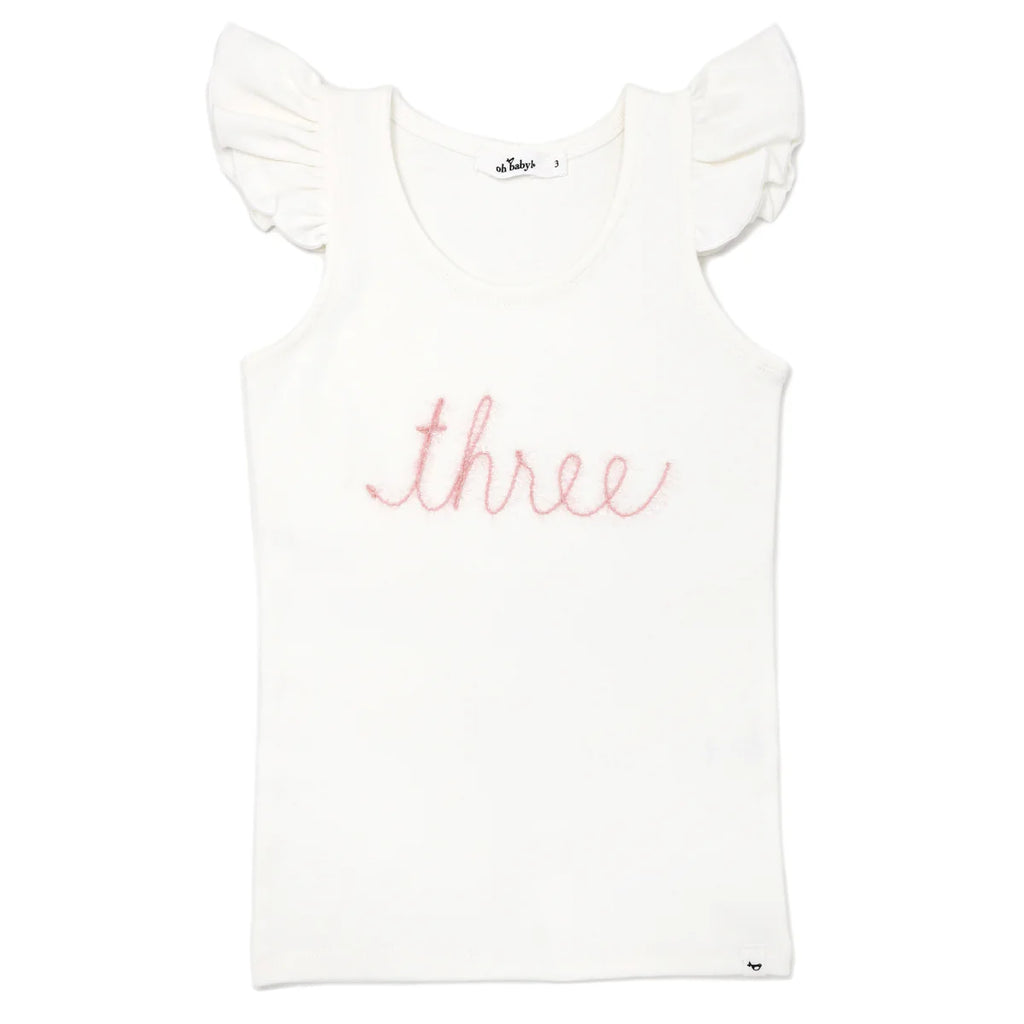 Flutter Sleeve Birthday Tank
