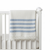 White and Blue Stripe Crochet Set