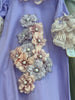 Purple Flower Baby Gown