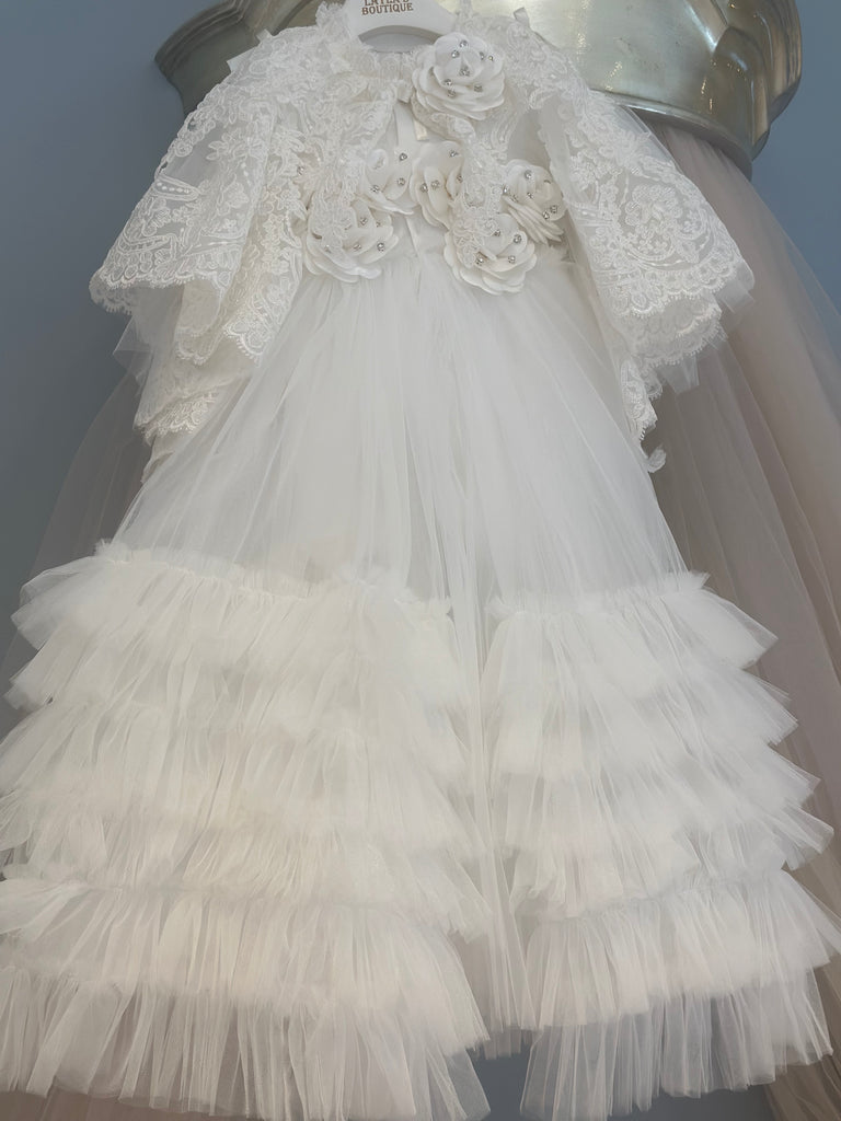 White Tulle Gown