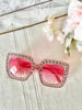 Jelly Rhinestone Sunglasses
