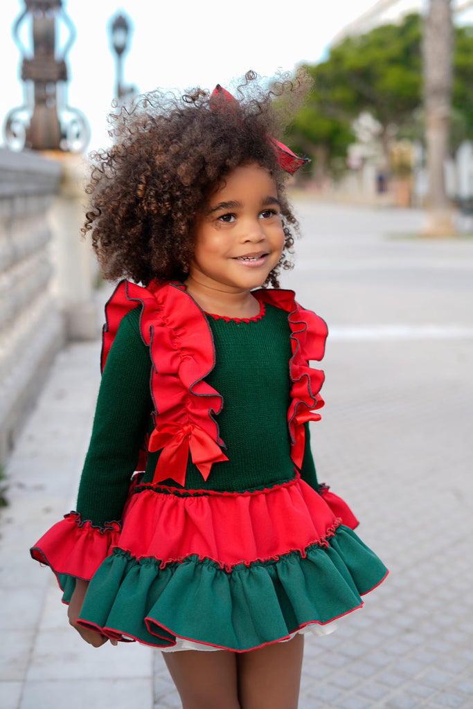Red and Green Holiday Knit