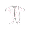 Pretty Bows Zippered Footie