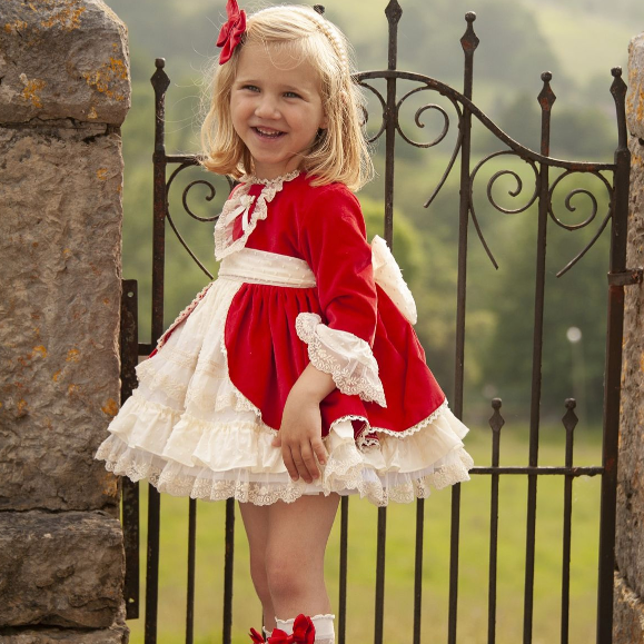 Red Velvet Puffball Dressl – Layla's Boutique