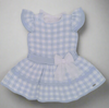 Blue and White Drop Waist Dress