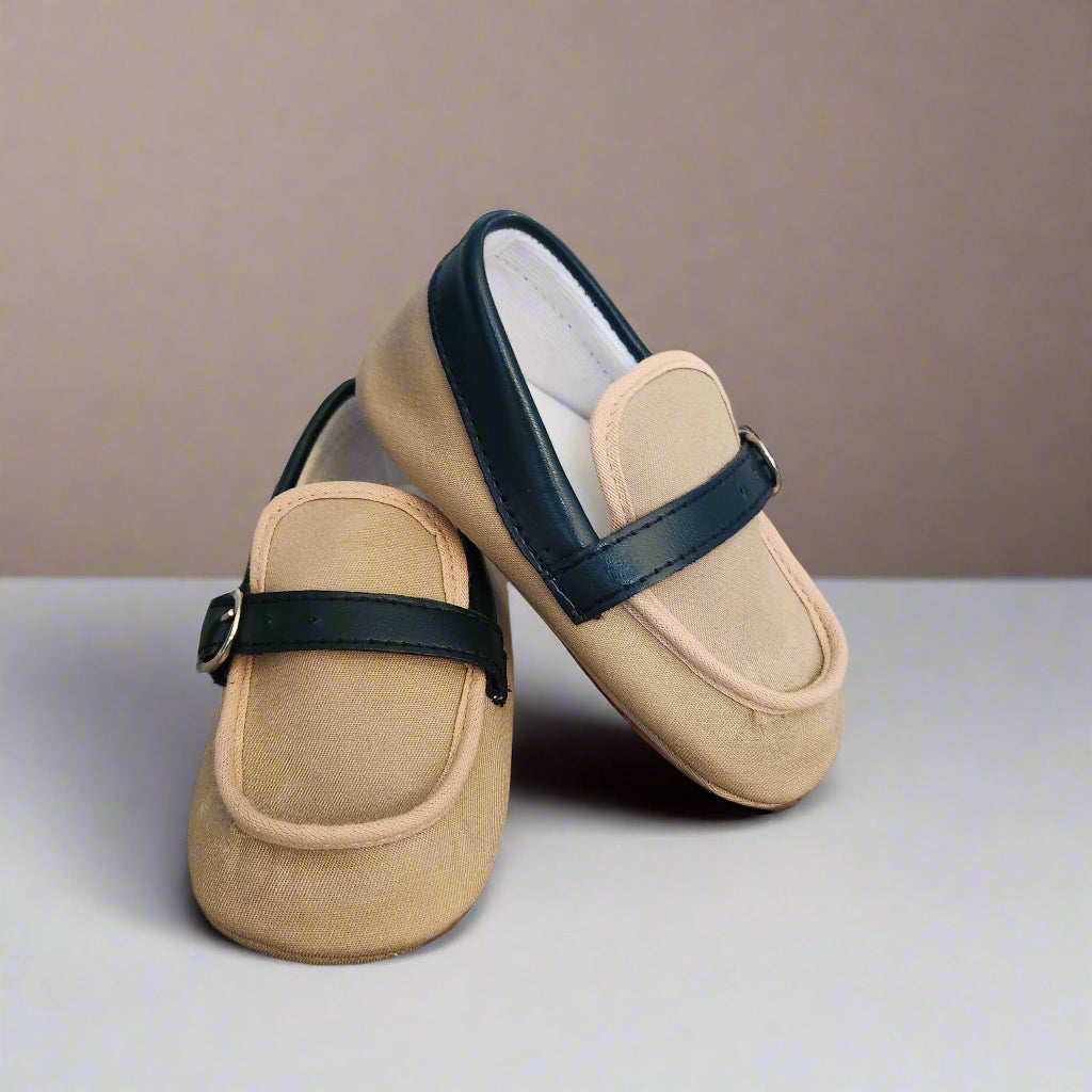 Brown/Navy Infant Boy Loafer