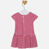Mayoral Striped Dress in Poppy