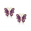 Lily Nily Butterfly Earrings in Pink,, Blue, or Purple
