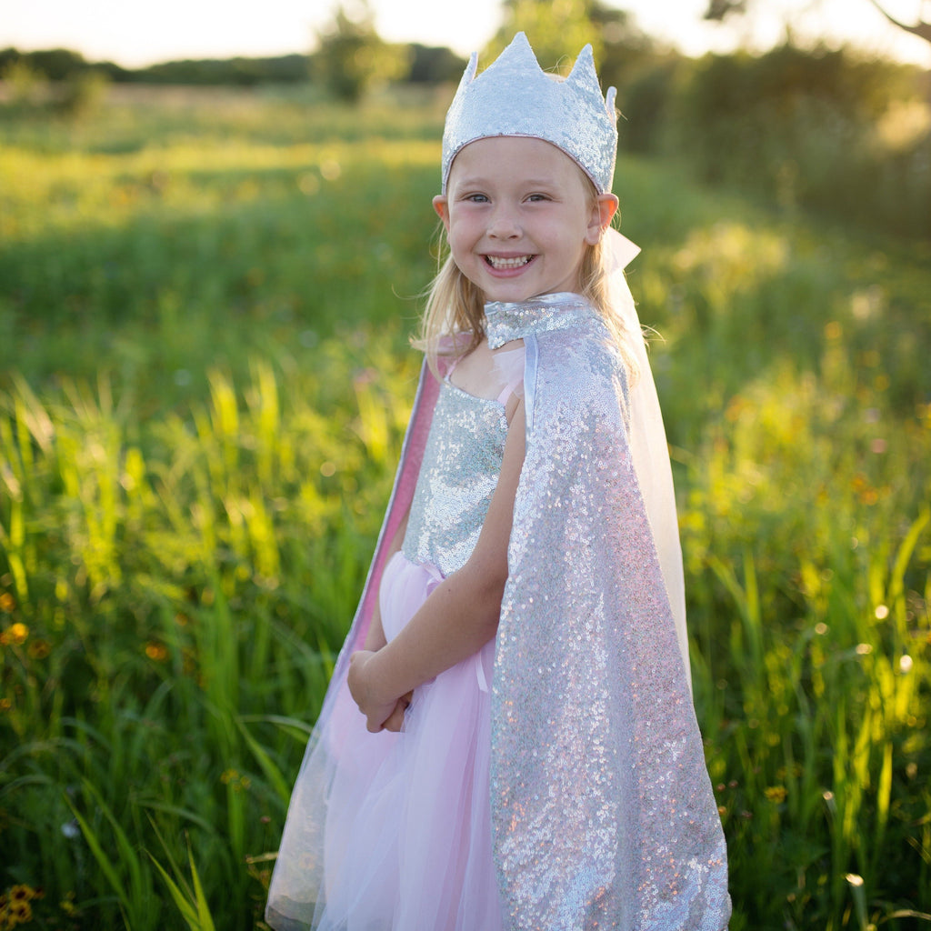 Silver Sequin Cape