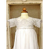 Custom Couture Silk Christening Gown