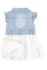 Denim Eyelet Dress