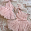 Blush One Shoulder Tulle Dress