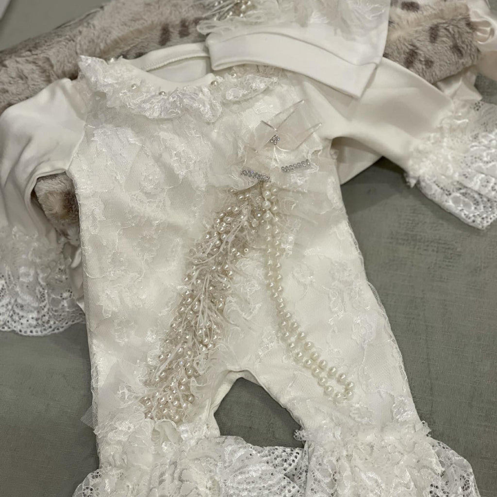 Antique White Pearl Footie