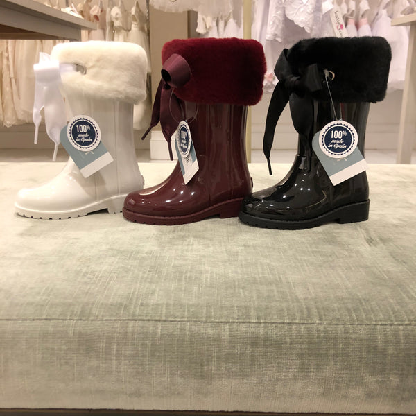 Igor Fur Rain Boots in Cream or Gray – Layla's Boutique