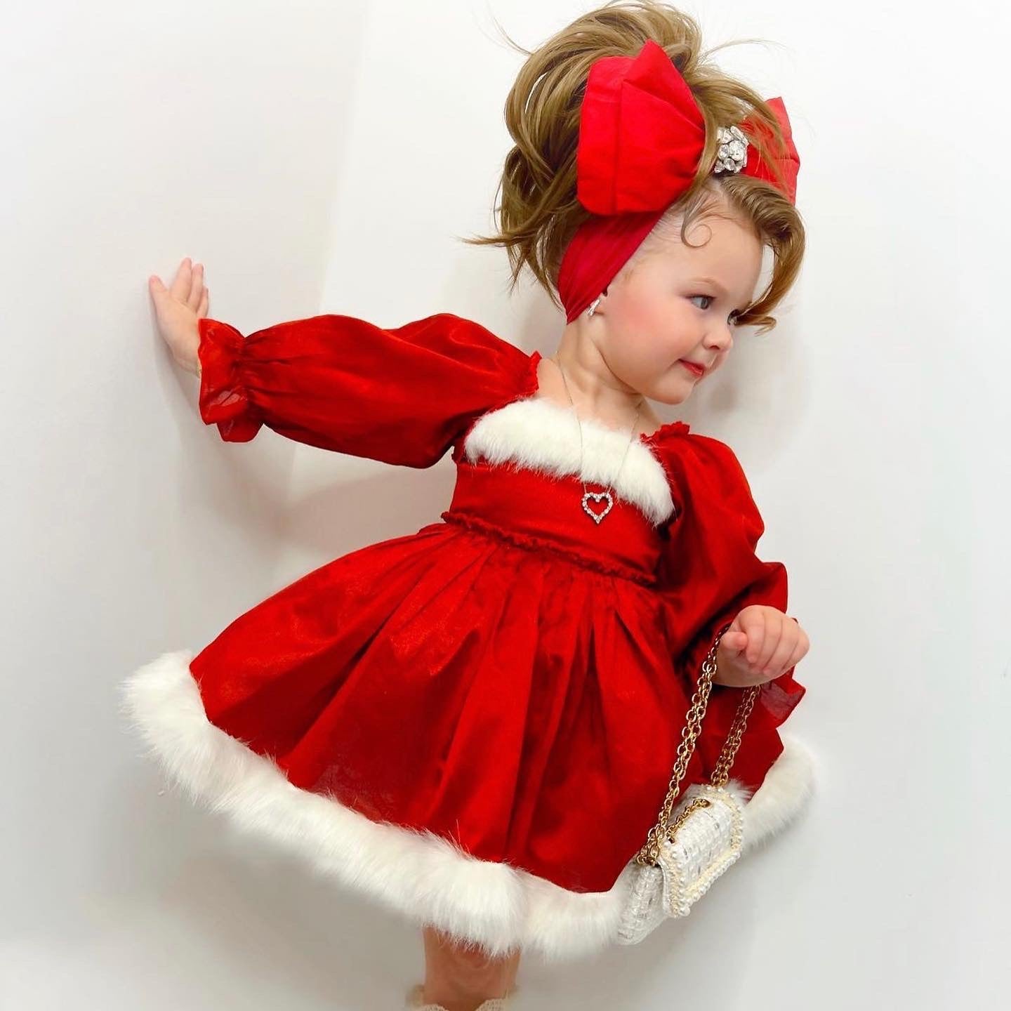The Santa Baby Doll Dress – Layla's Boutique