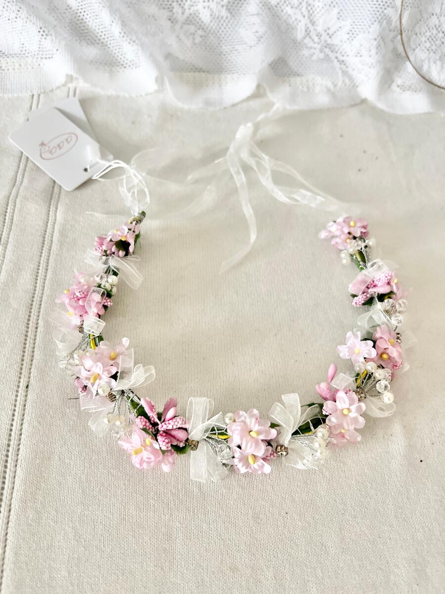 Pink Floral Halo