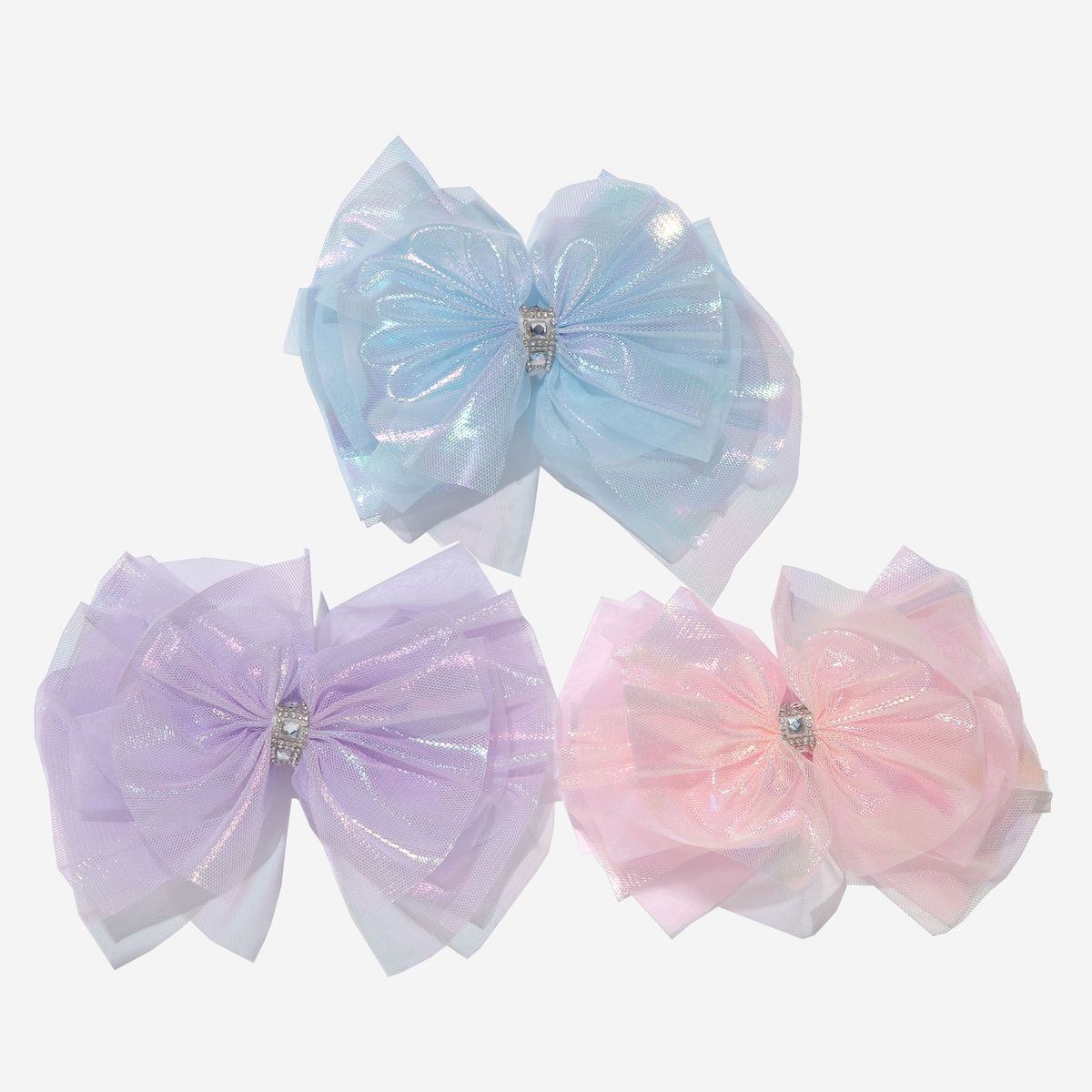 Light Blue Bow Hair Clip