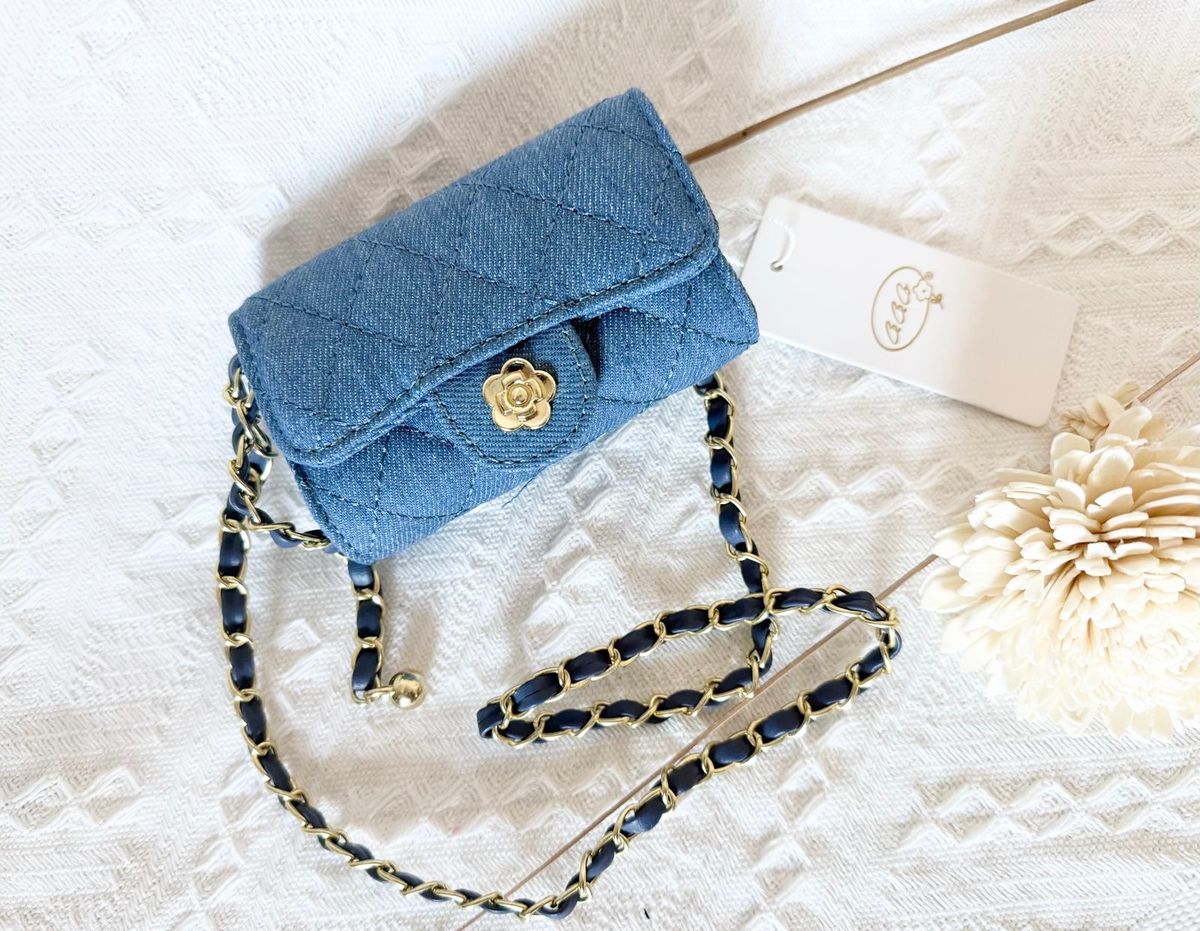 Denim Quilted Purse