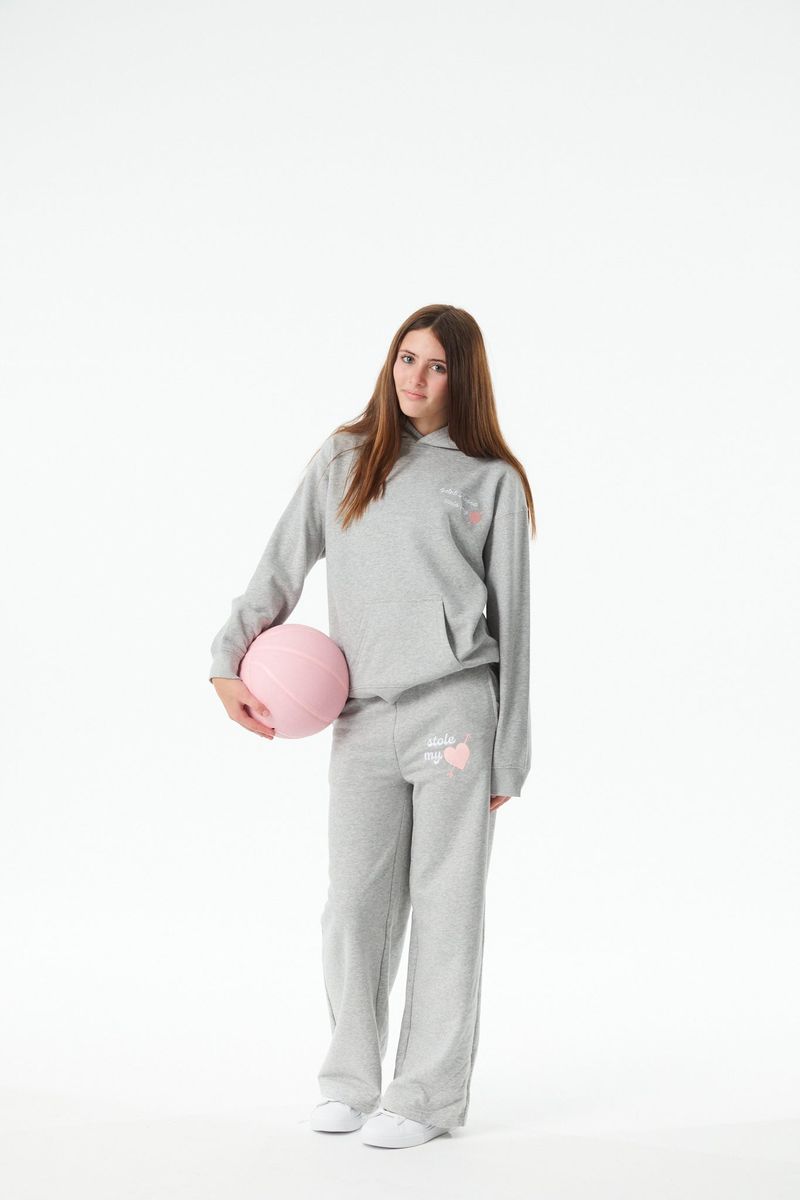 Lea Heather Grey Hoodie