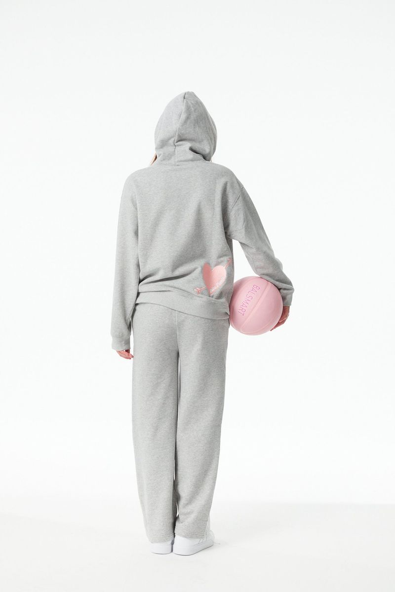 Lea Heather Grey Hoodie