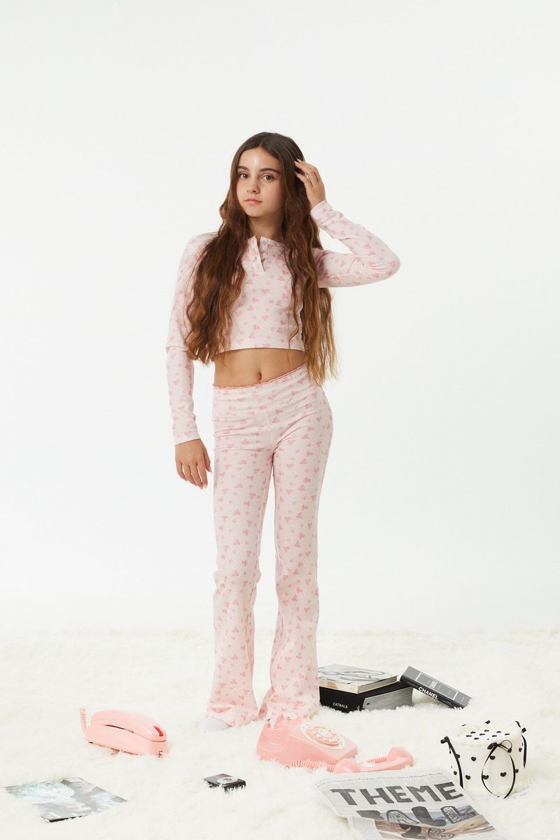 Savi Pink Thermal Henley