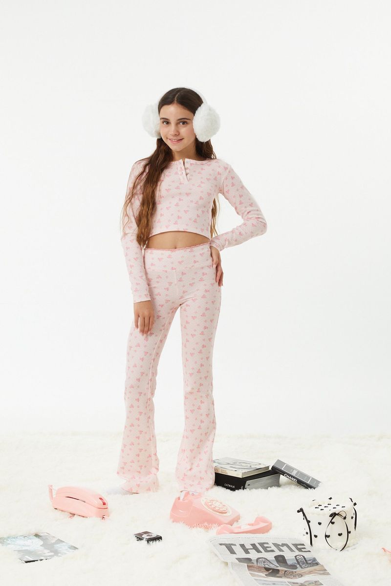 Savi Pink Thermal Henley