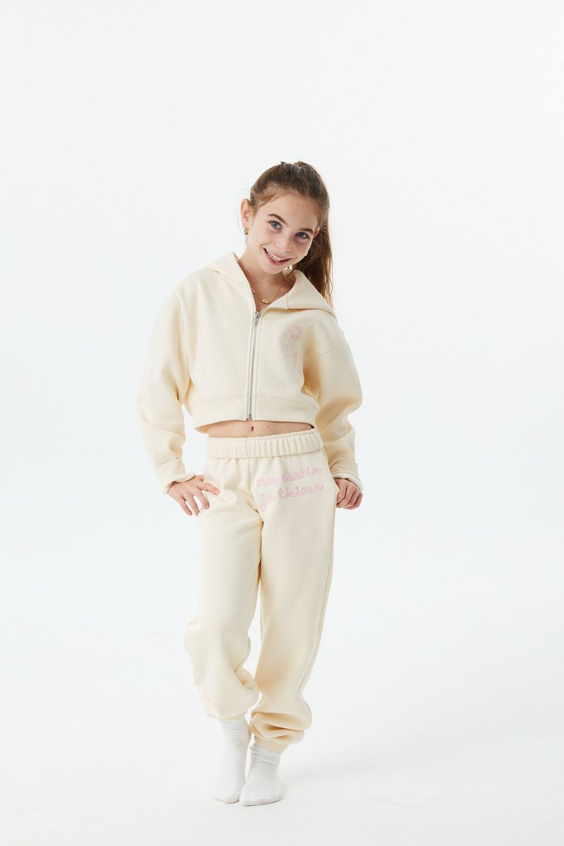 Mia Winter White Zip Up Hoodie