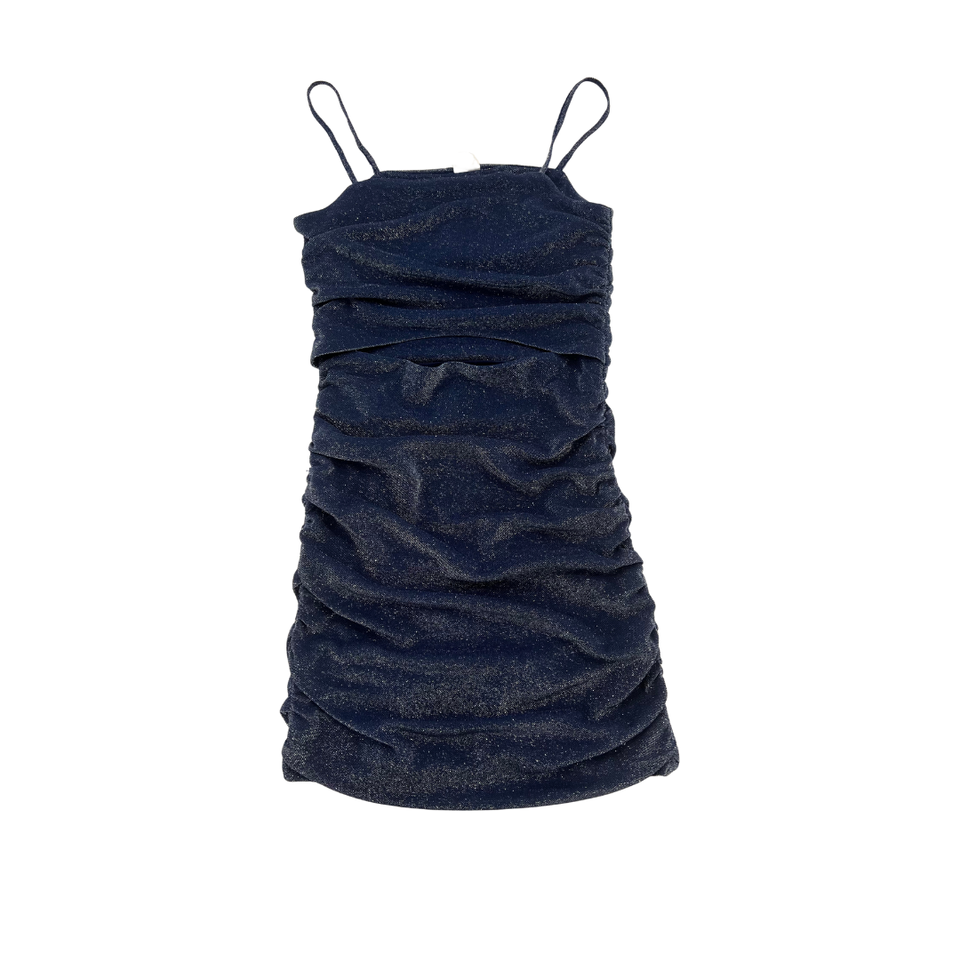 Liv Navy Metallic Dress