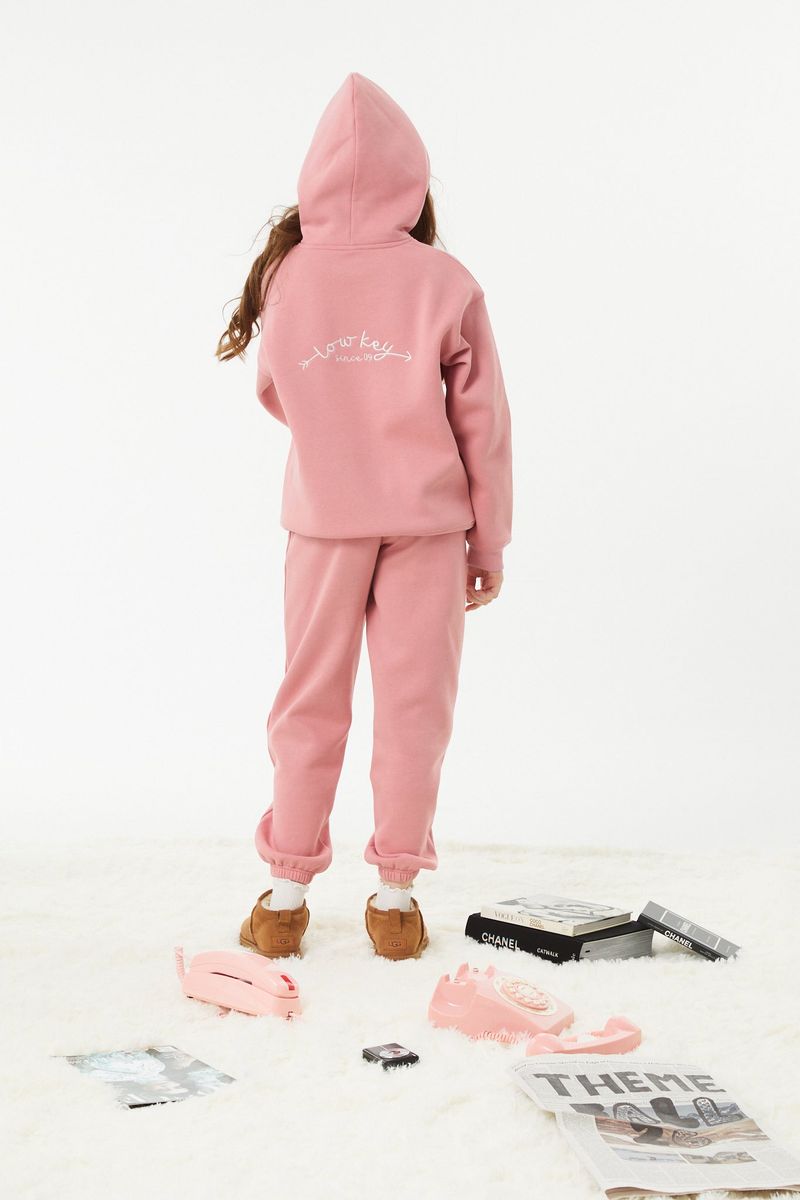 Jessie Rose Pink Terry Jogger