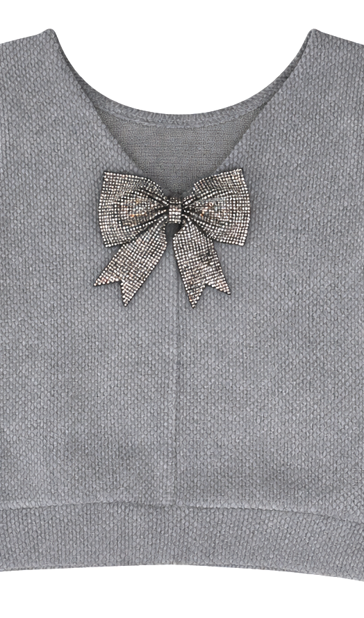 Top de manga de encaje floral