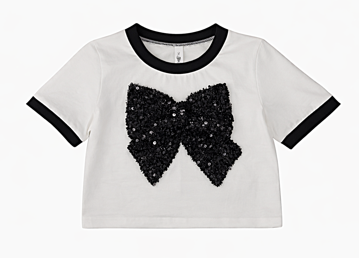 Top de manga de encaje floral