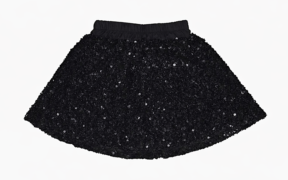 Black Sequin Skorts