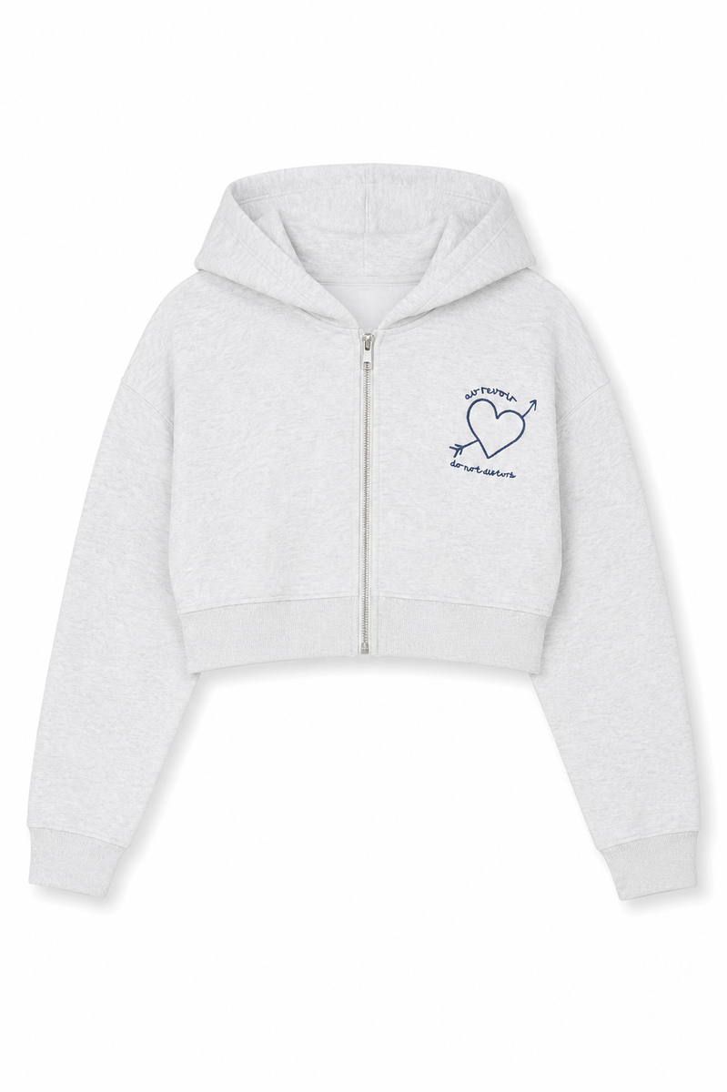 Mia French Terry Zip Up Hoodie