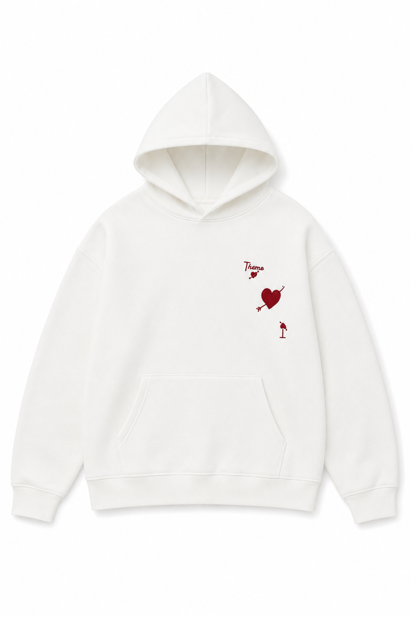 Lea White Terry Hoodie