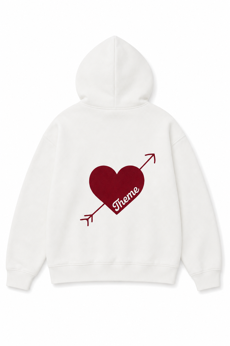 Lea White Terry Hoodie