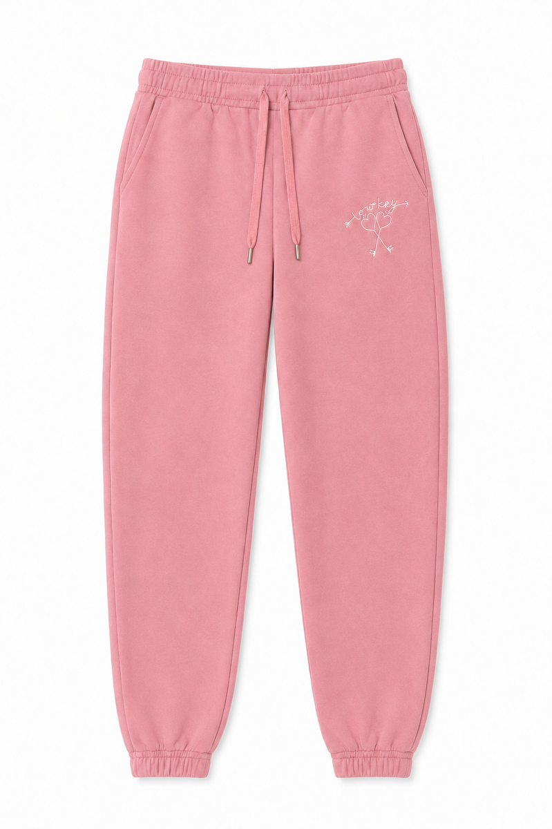 Jessie Rose Pink Terry Jogger