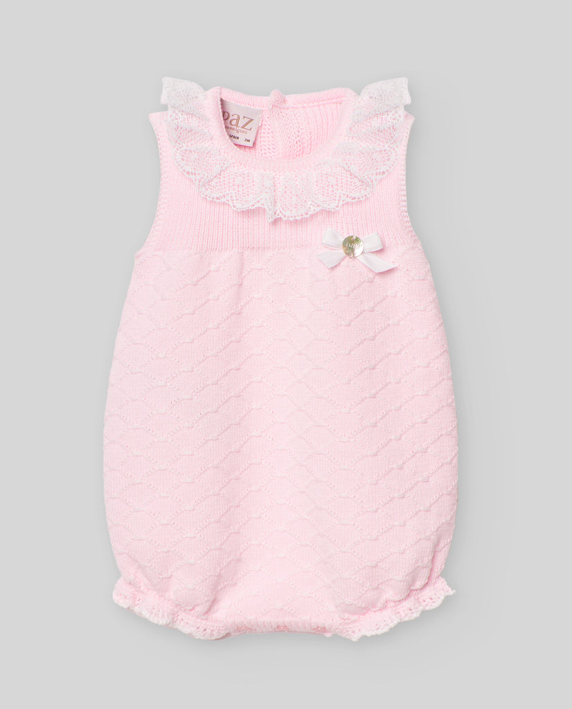Pink Baby Knit Romper