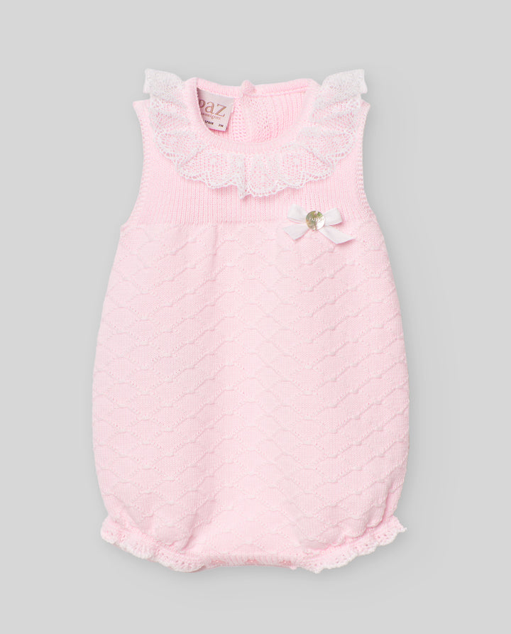 Pink Baby Knit Romper