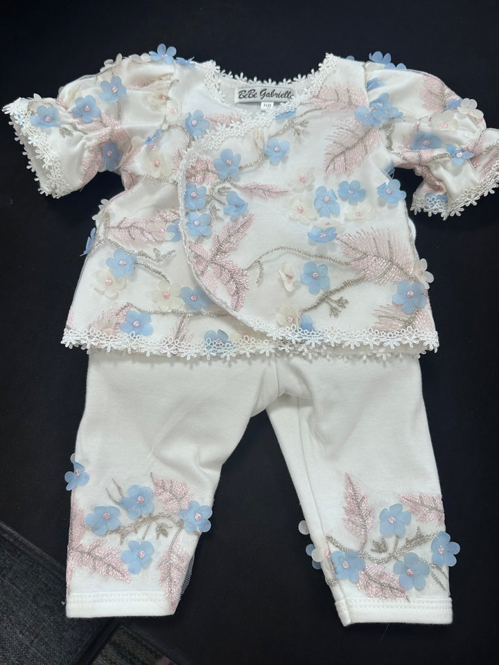 Layette Floral Pant Set