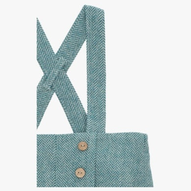 Sage Herringbone Suspender