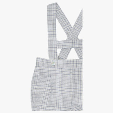 Plaid Shorts with Suspenders