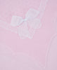 Pink Knit Bow Blanket