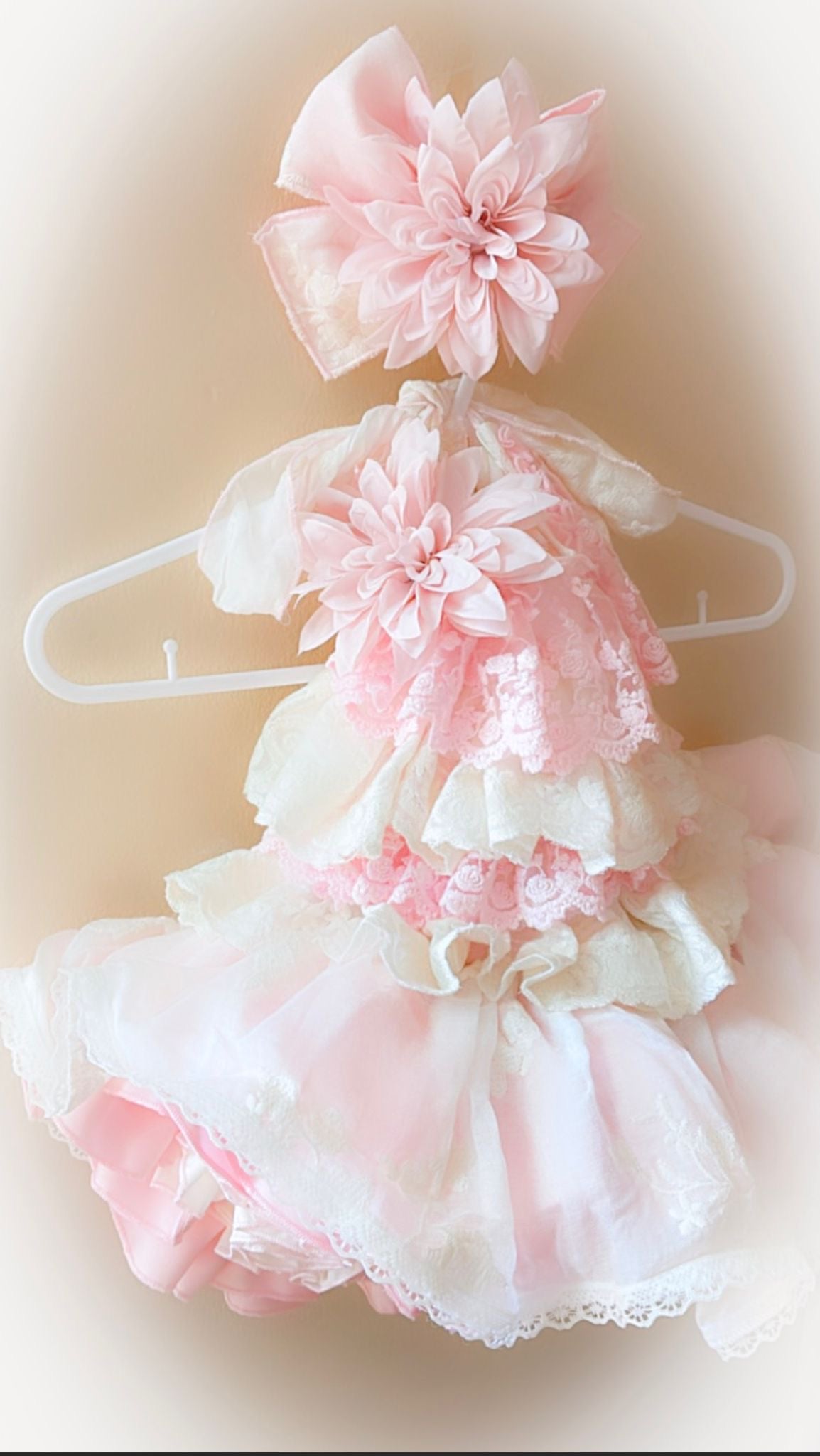 Peyton Cream and Blush Dress