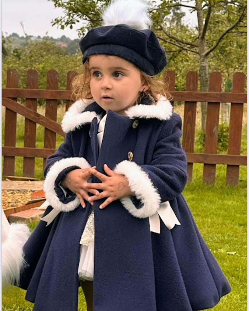 Navy Velvet Coat