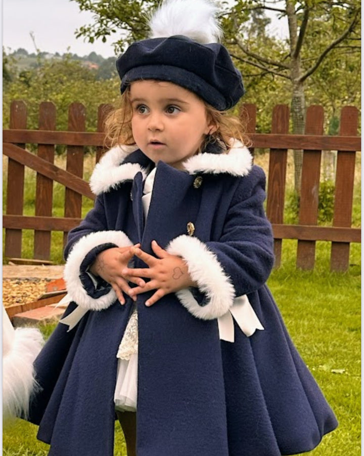 Navy Velvet Coat