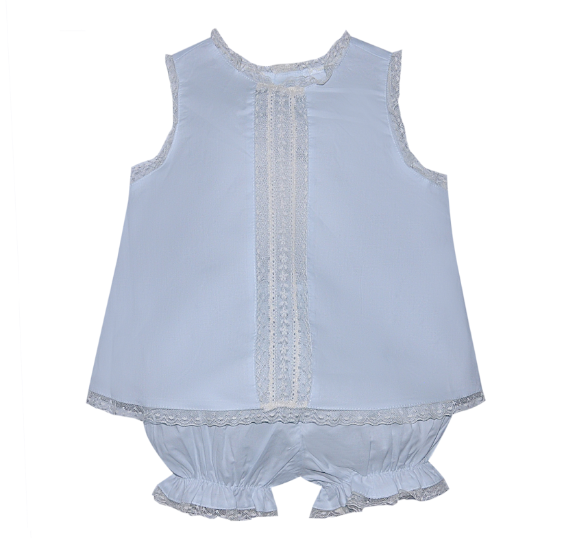 Blue Anna Bloomer Set