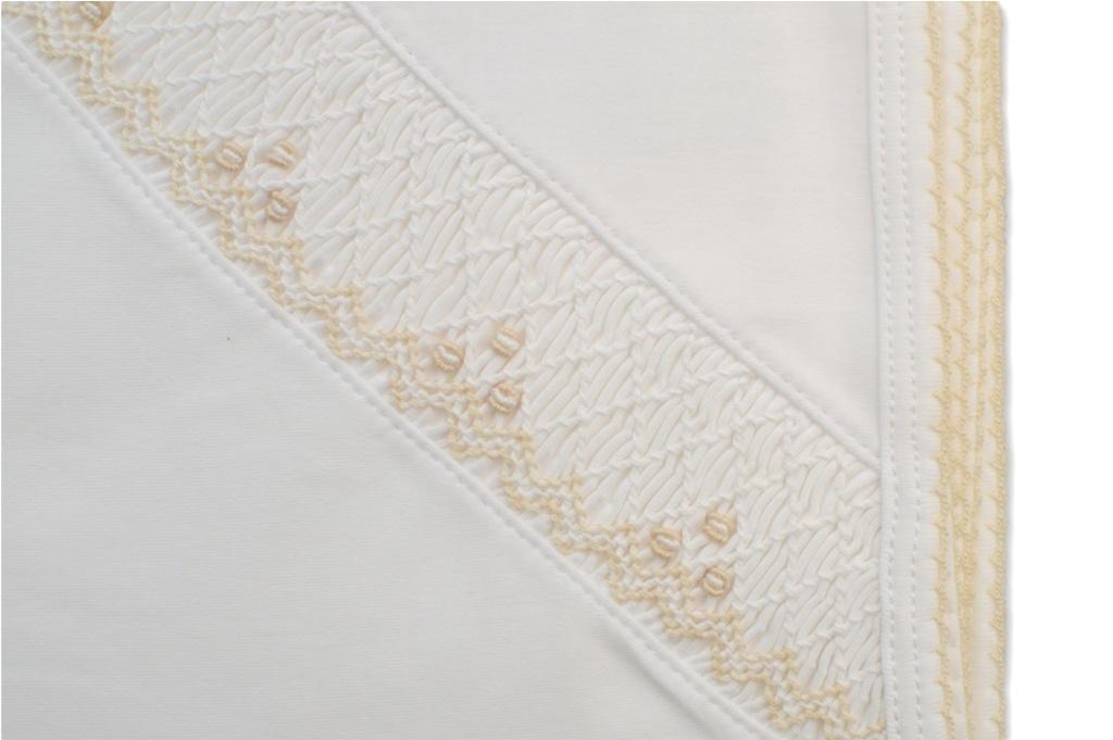 White Ecru Smocking Hat